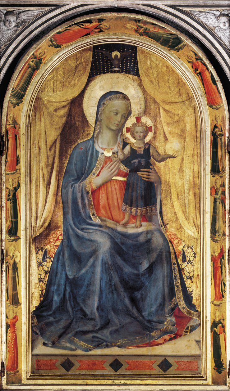 Tabernákl v Linaiuoli (tempera na desce) od Fra (c.1400 55) Angelico