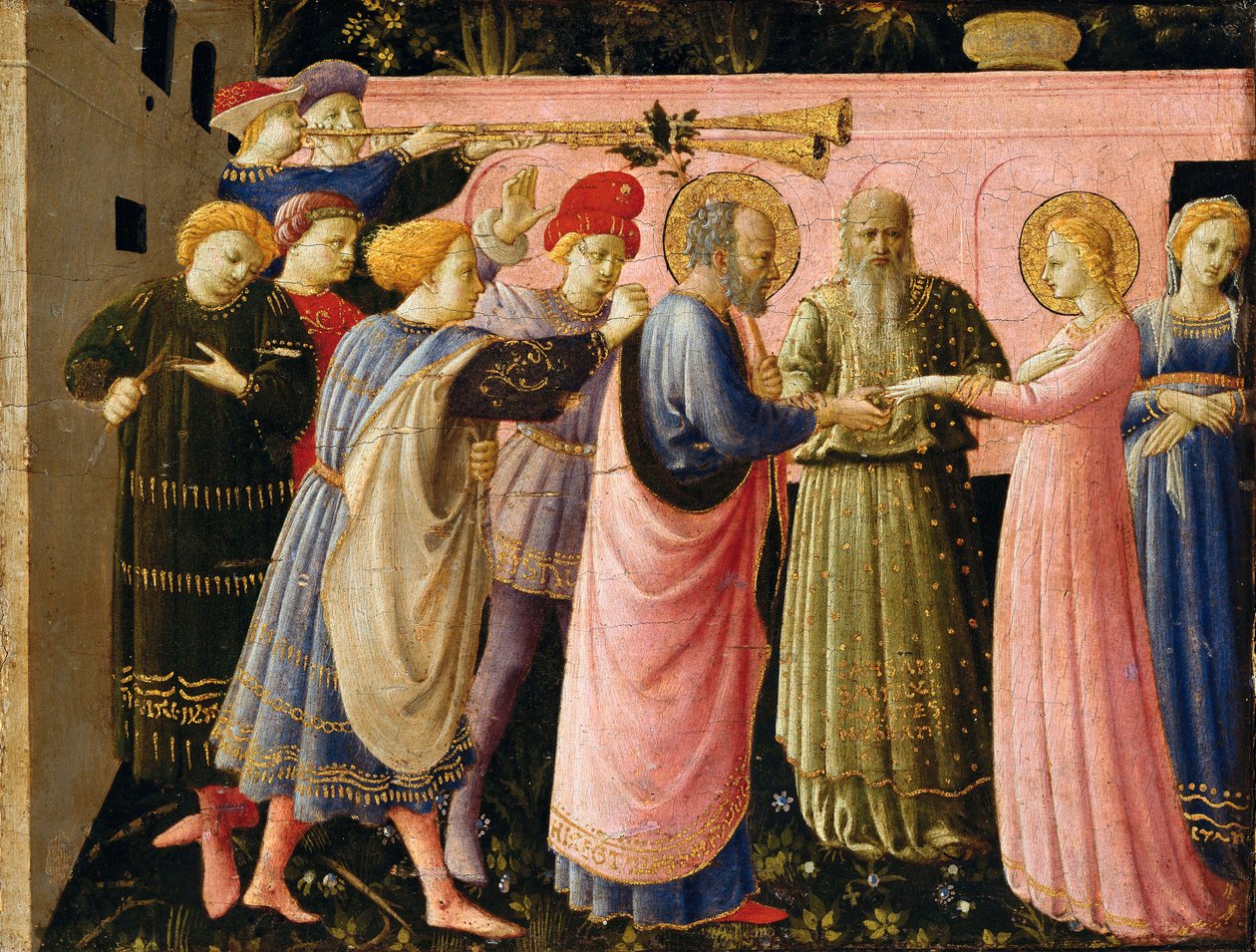 Zvěstování (oltářní obraz), obraz od Fra Angelica, c.1440 od Fra (c.1400 55) Angelico