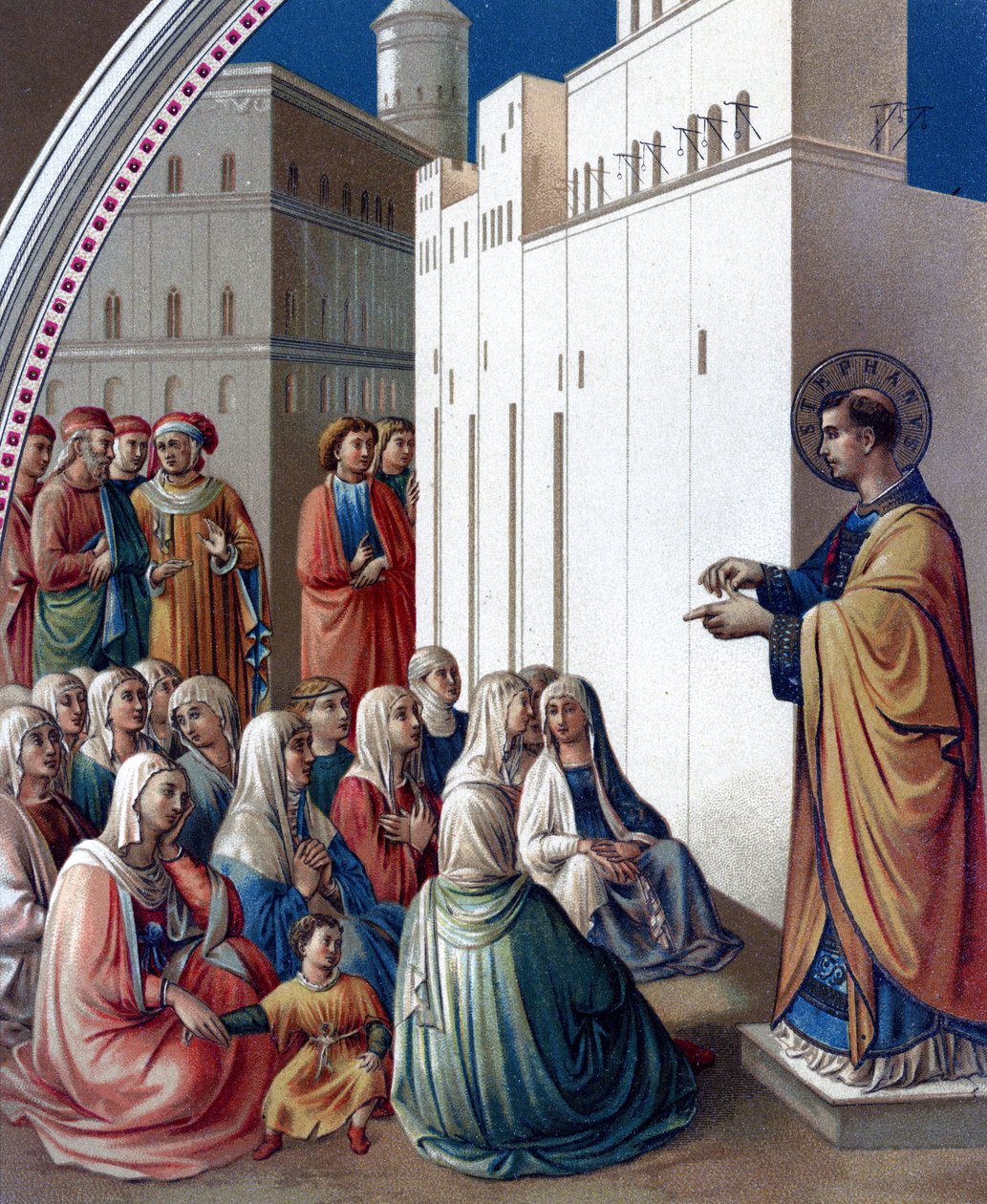 Kázání svatého Štěpána, Spojené království od Fra (c.1400 55) Angelico