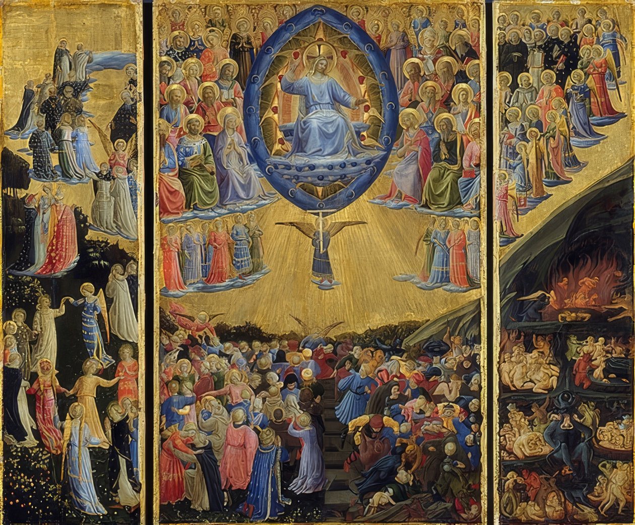 Poslední soud. 1440-45 od Fra Angelico