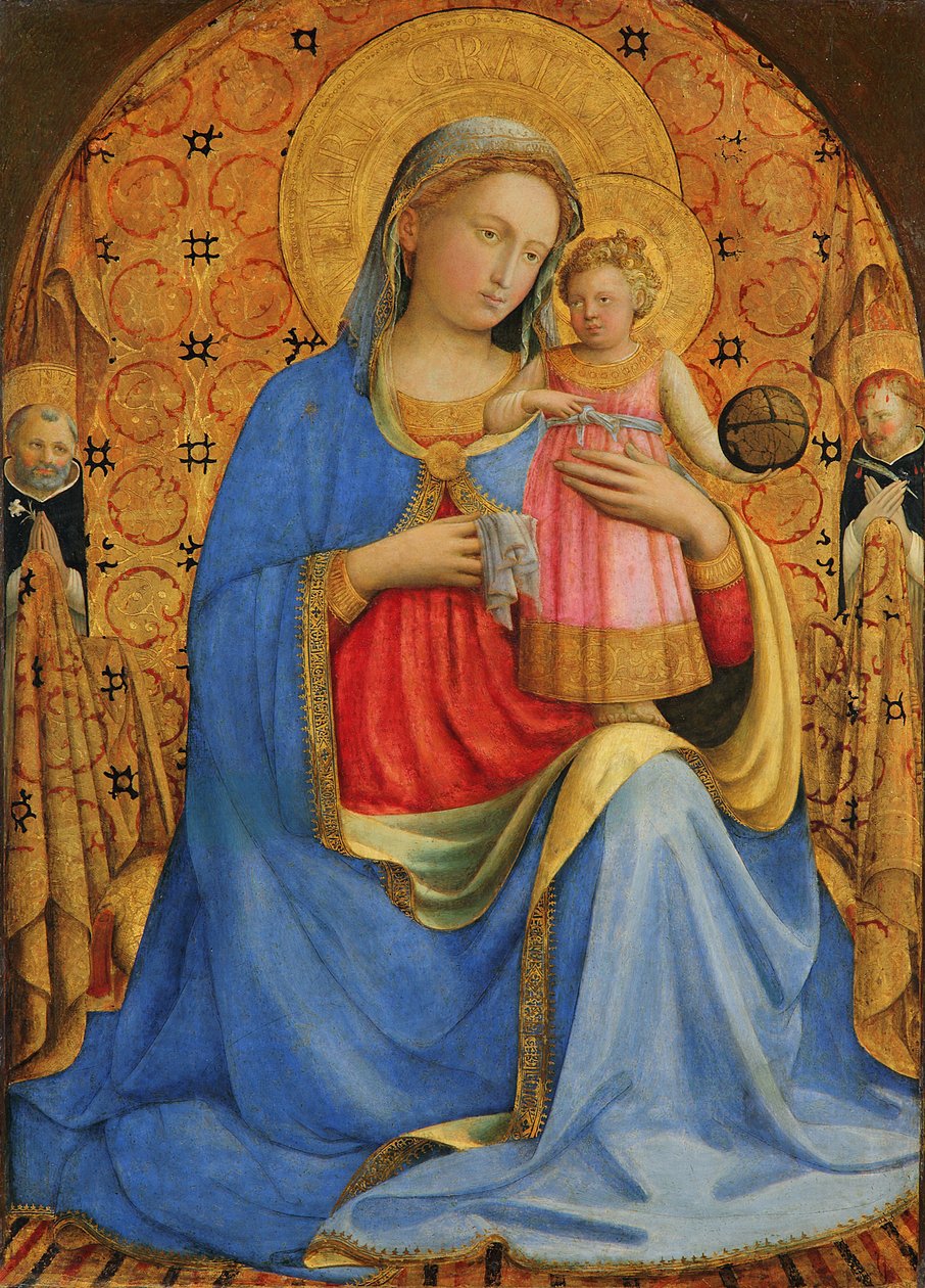 německy: Maria mit dem Kind und Heiligen Madonna and Child od Fra Angelico