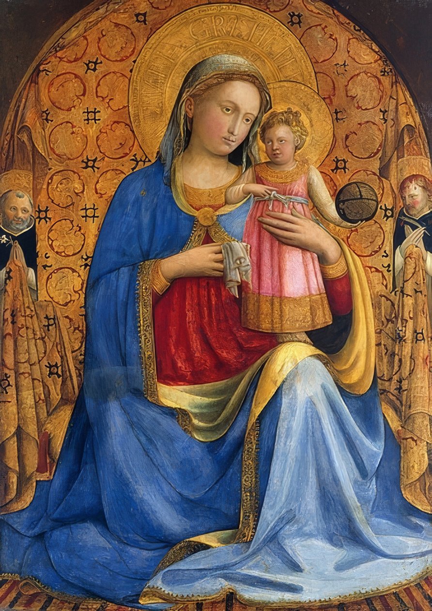 Marie s dítětem. Kolem roku 1433 od Fra Angelico