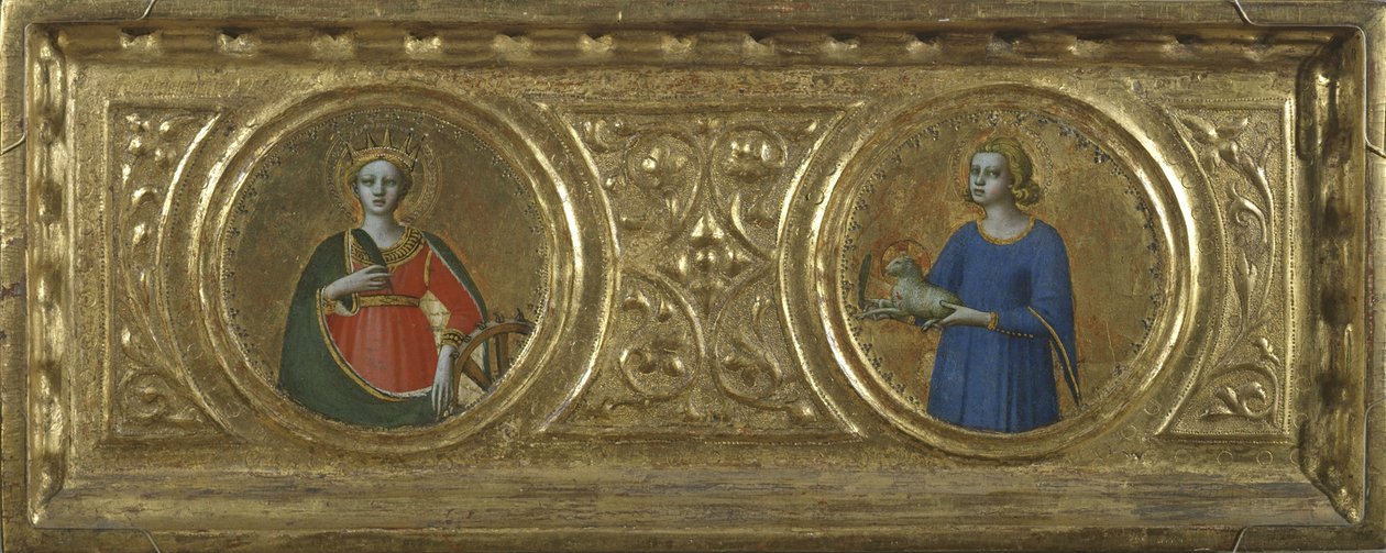 Svatá Kateřina Alexandrijská a svatá Anežka od Fra Angelico