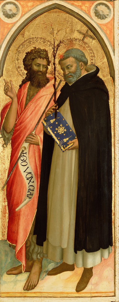 Svatý Jan Křtitel a svatý Dominik od Fra Angelico