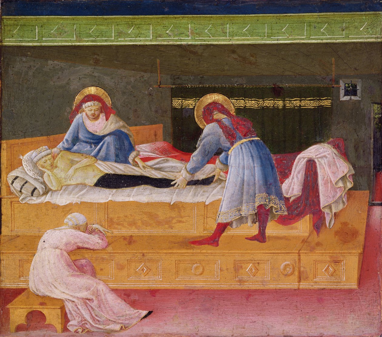 Svatí Kosmas a Damian Healing Justin, 1445 od Fra Angelico