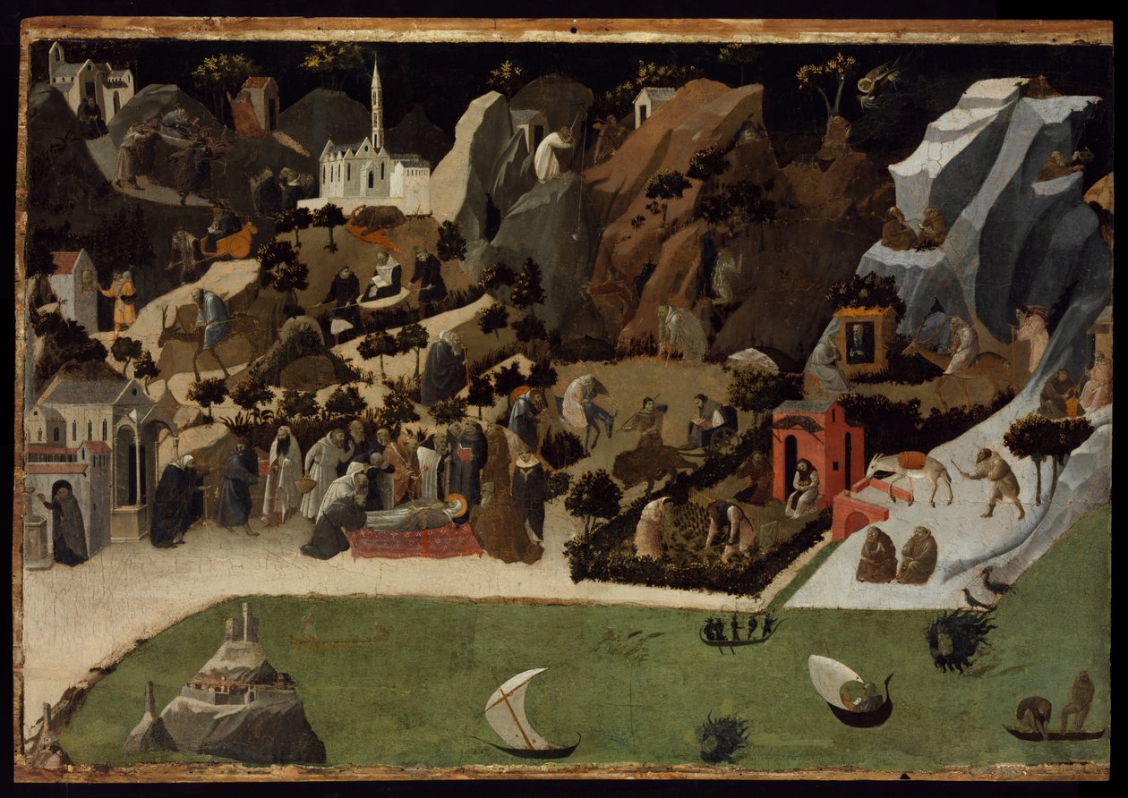 Scény ze života pouštních otců (Thebaid) od Fra Angelico
