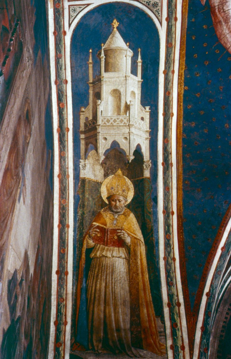 Svatý Ambrož, polovina 15. století od Fra Angelico