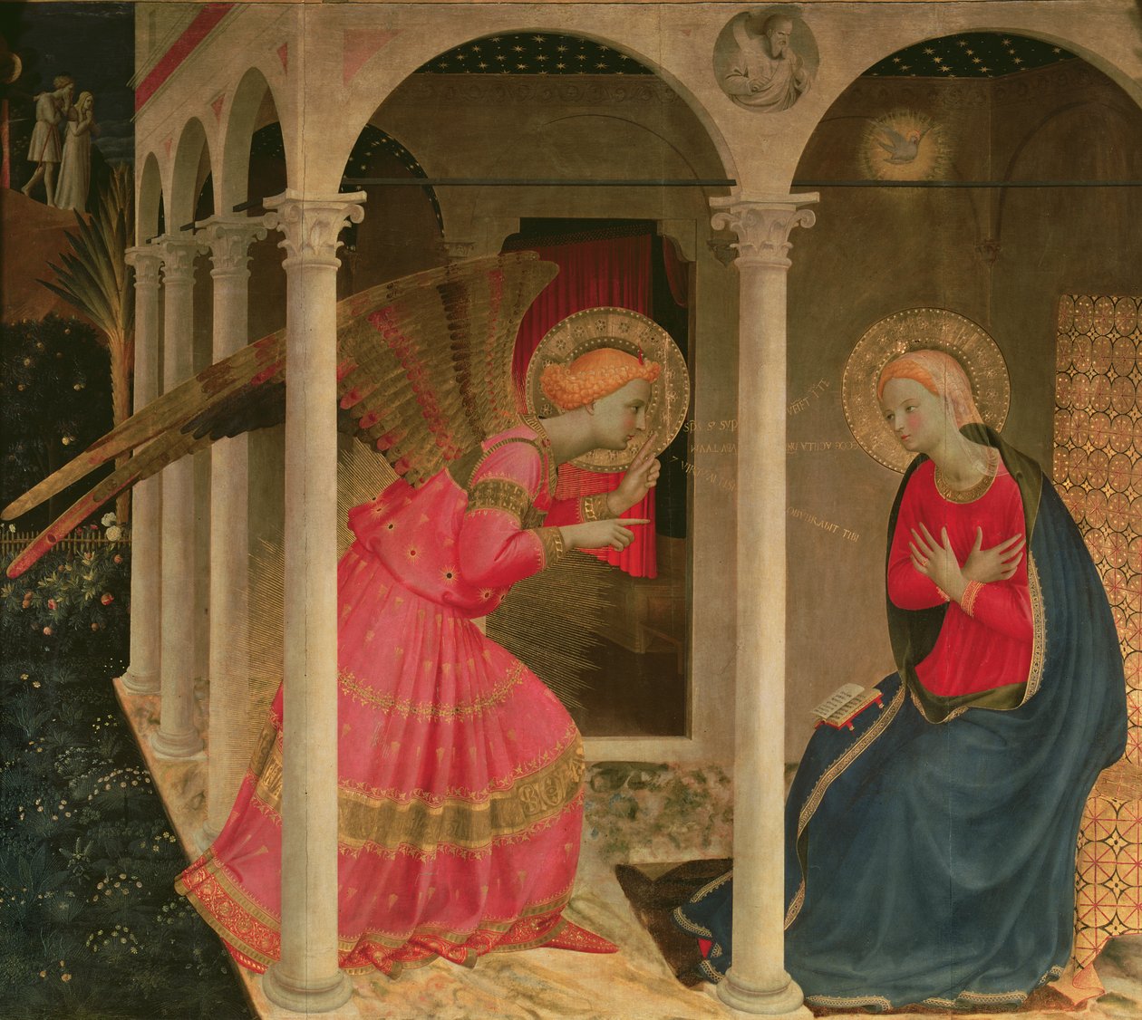 Zvěstování (tempera na panelu) (viz také 43914) od Fra Angelico