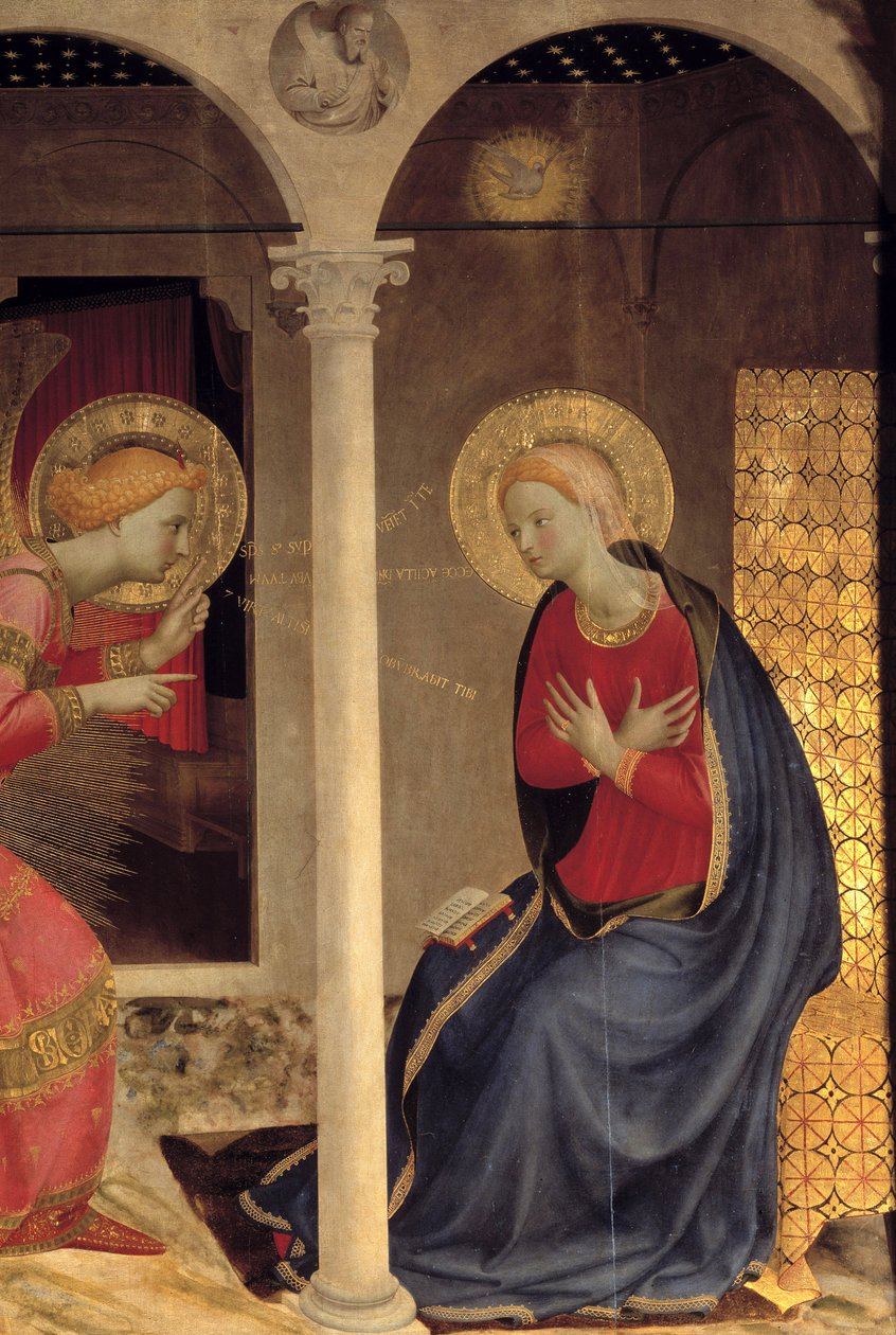 ""Zvěstování - Pala de Cortone." od Fra Angelico