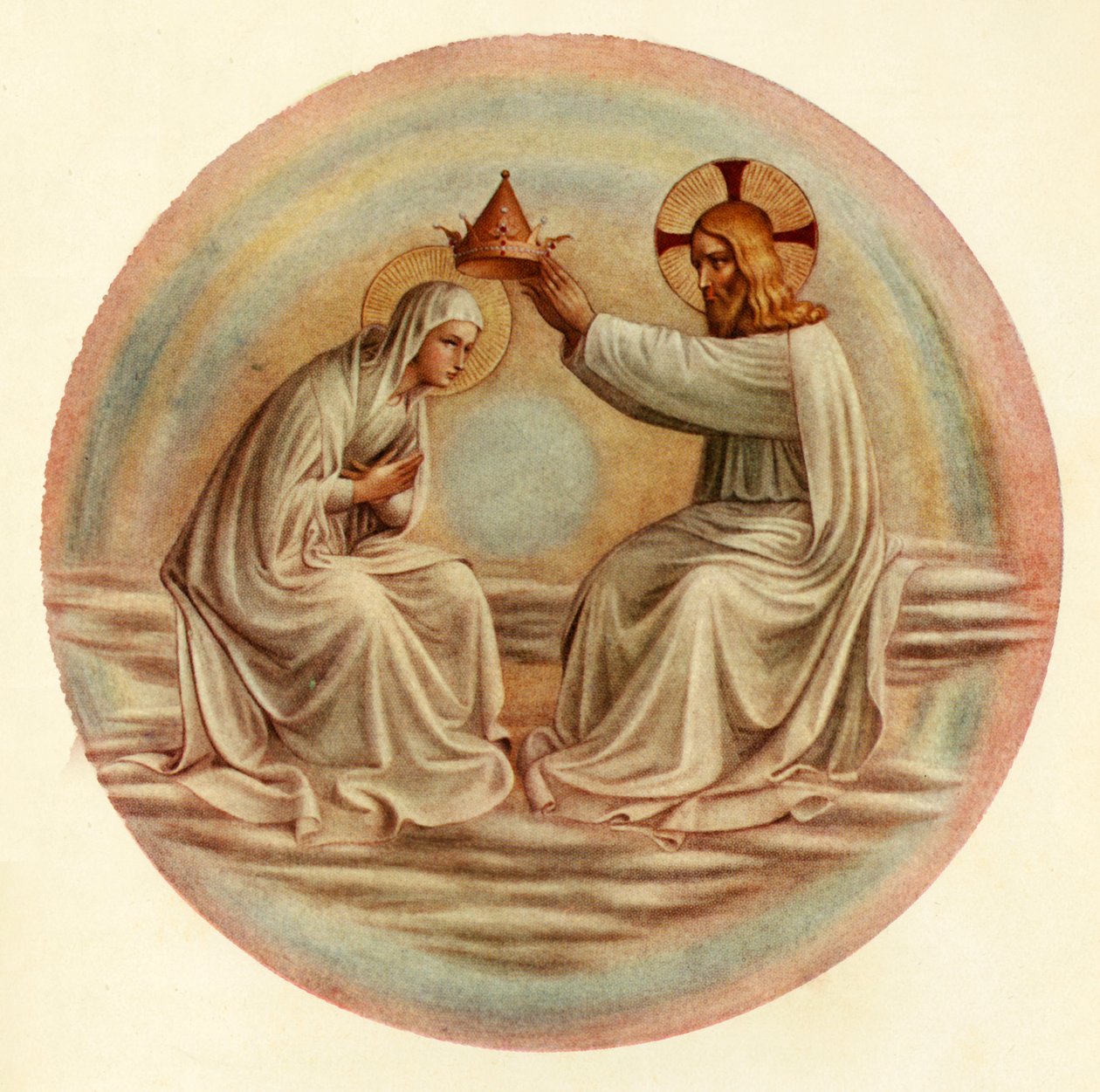 Korunovace Panny Marie, 15. století, c1909 od Fra Angelico