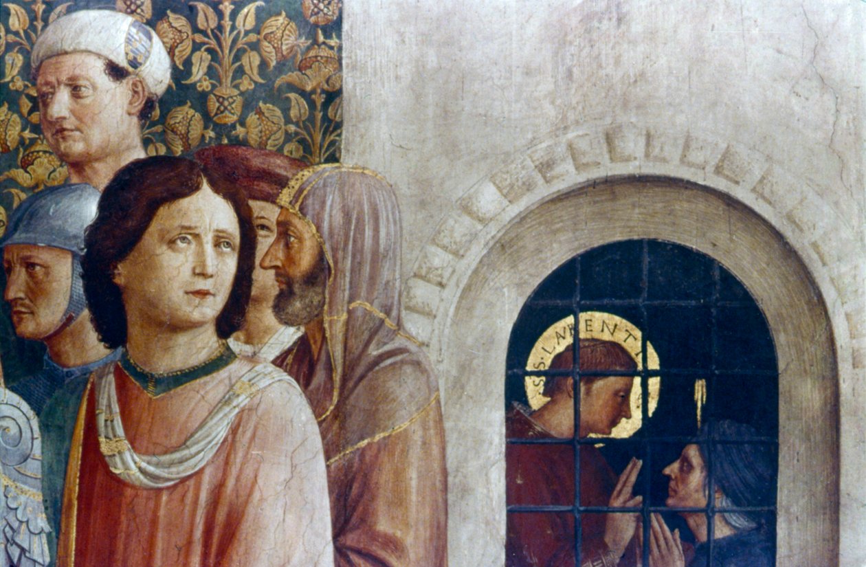 Detail Judgment of St Laurence, polovina 15. století od Fra Angelico