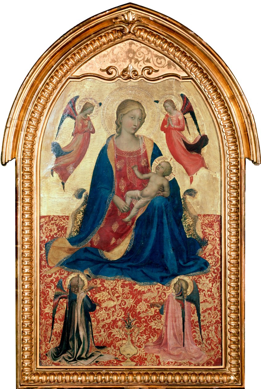 Panna a dítě s anděly, c1425 od Fra Angelico