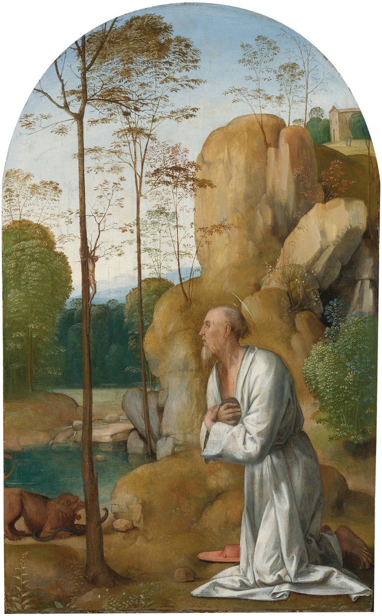 Svatý Jeroným v poušti - Svatý Jeroným v poušti od Bartolommea, Fra od Fra Bartolomeo