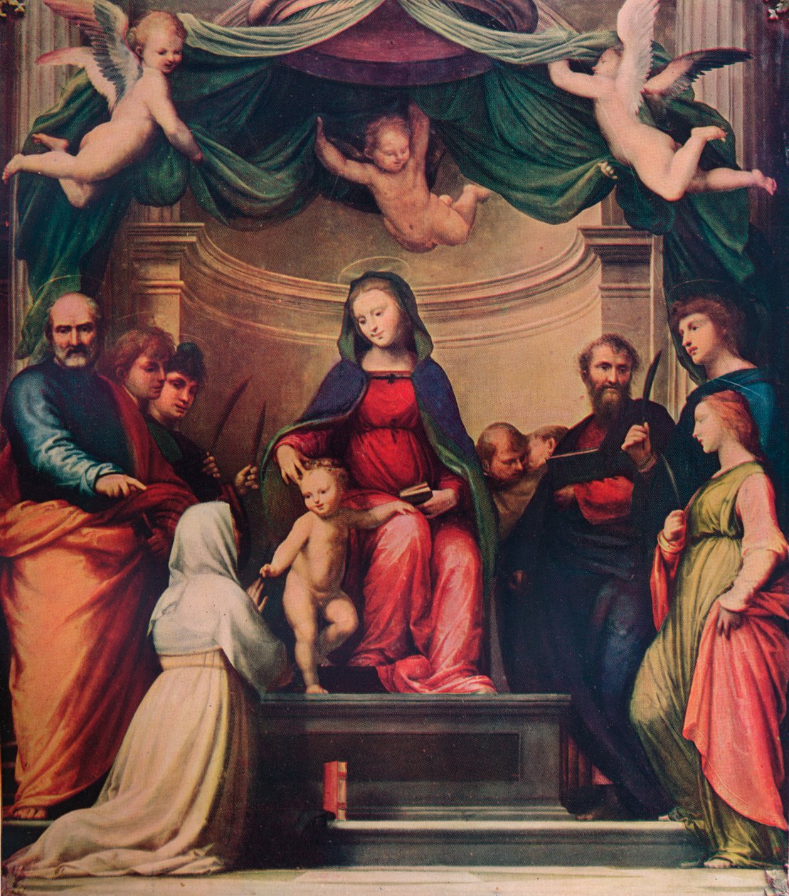 Mystická svatba svaté Kateřiny Sienské, 1511, 1911 od Fra Bartolomeo