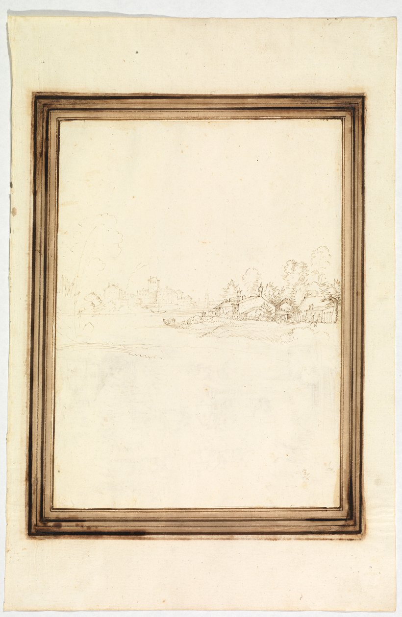 Město na břehu řeky od Fra Bartolomeo