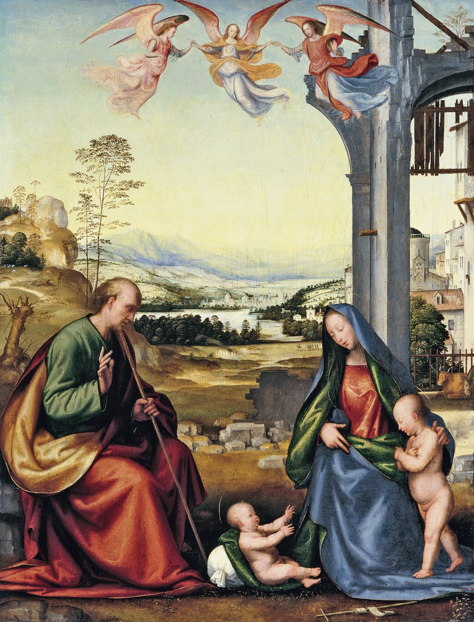Svatá rodina s Janem Křtitelem od Fra Bartolommeo