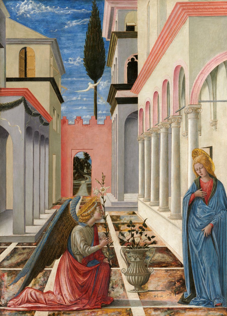 Zvěstování, c. 14451450. od Fra Carnevale