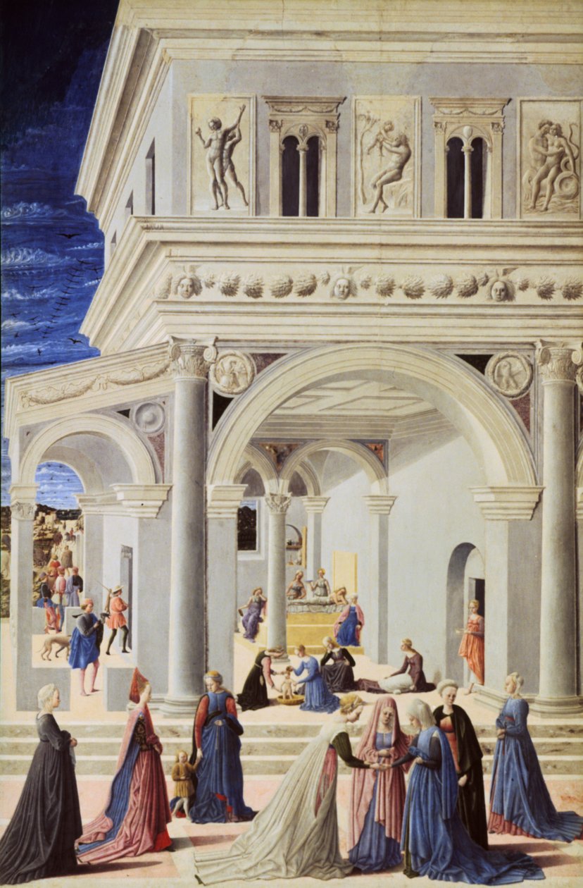 Narození Panny Marie, 1467 od Fra Carnevale
