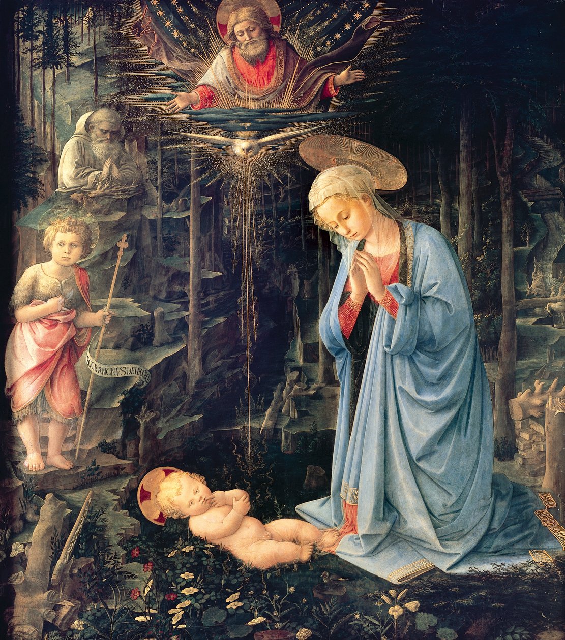 Adorace dítěte z Palazzo Medici od Fra Filippo Lippi