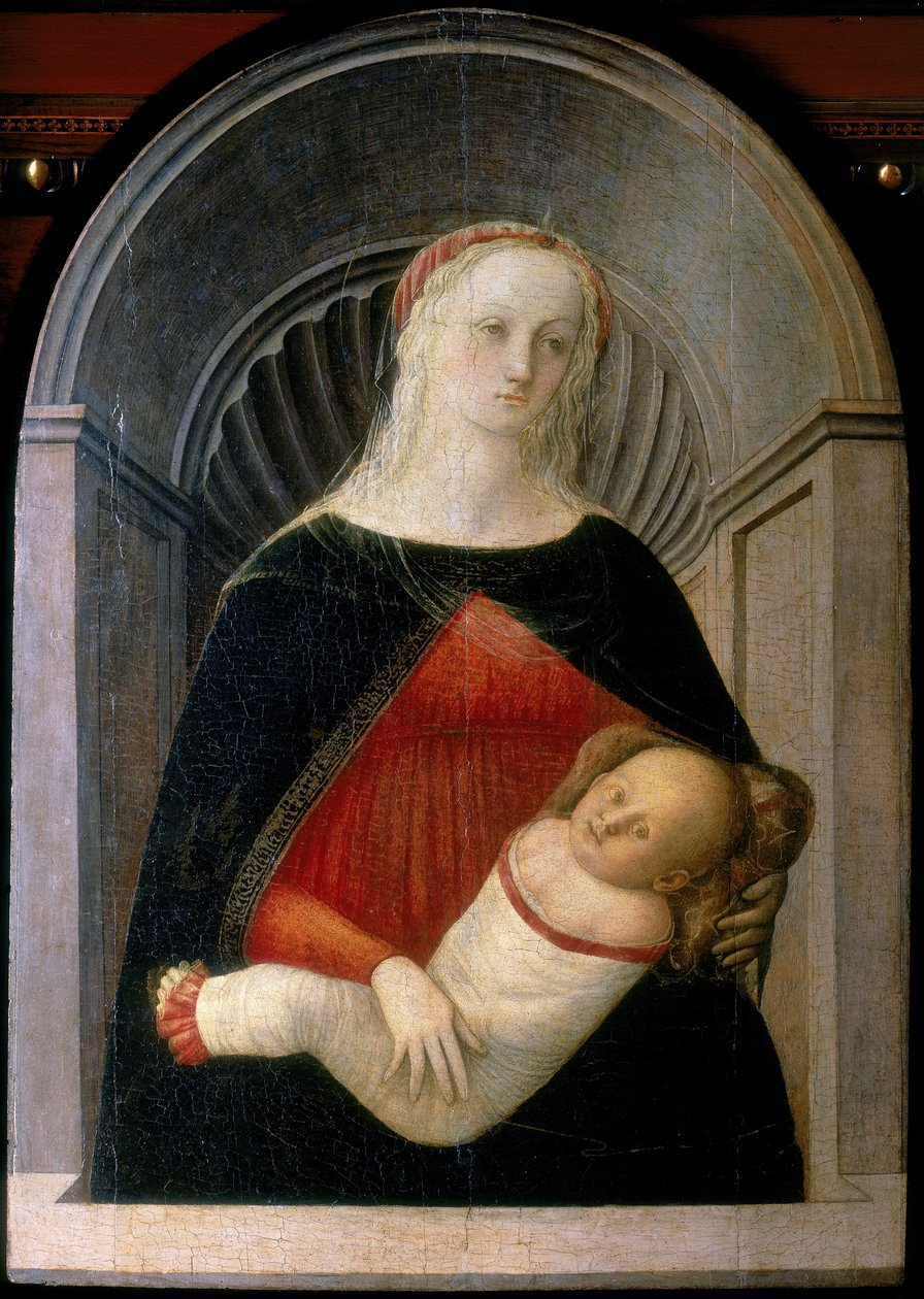 Madonna a dítě, cca 1450 (tempera na panelu) od Fra Filippo Lippi