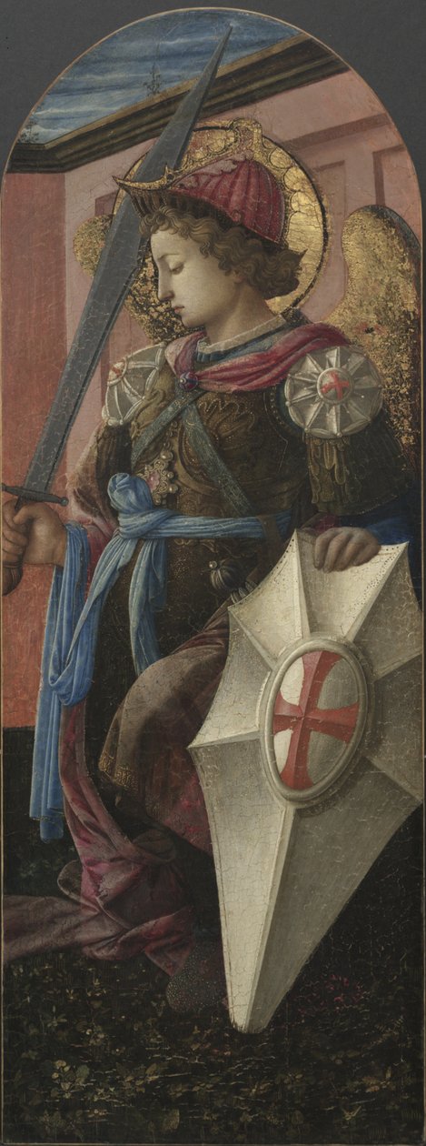 Panel z Triptychu: Archanděl Michael od Fra Filippo Lippi