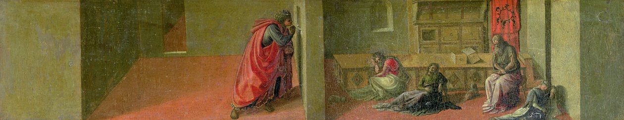 Sv. Mikuláš obdarovává tři zchudlé panny svým dědictvím (v kapli Martelli) (panel) od Fra Filippo Lippi