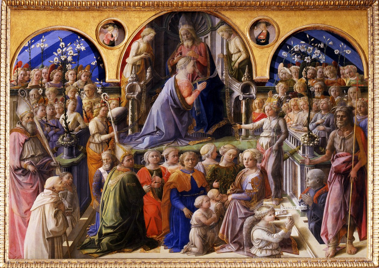 Korunovace Panny Marie, mezi 1439 a 1447 od Fra Filippo Lippi