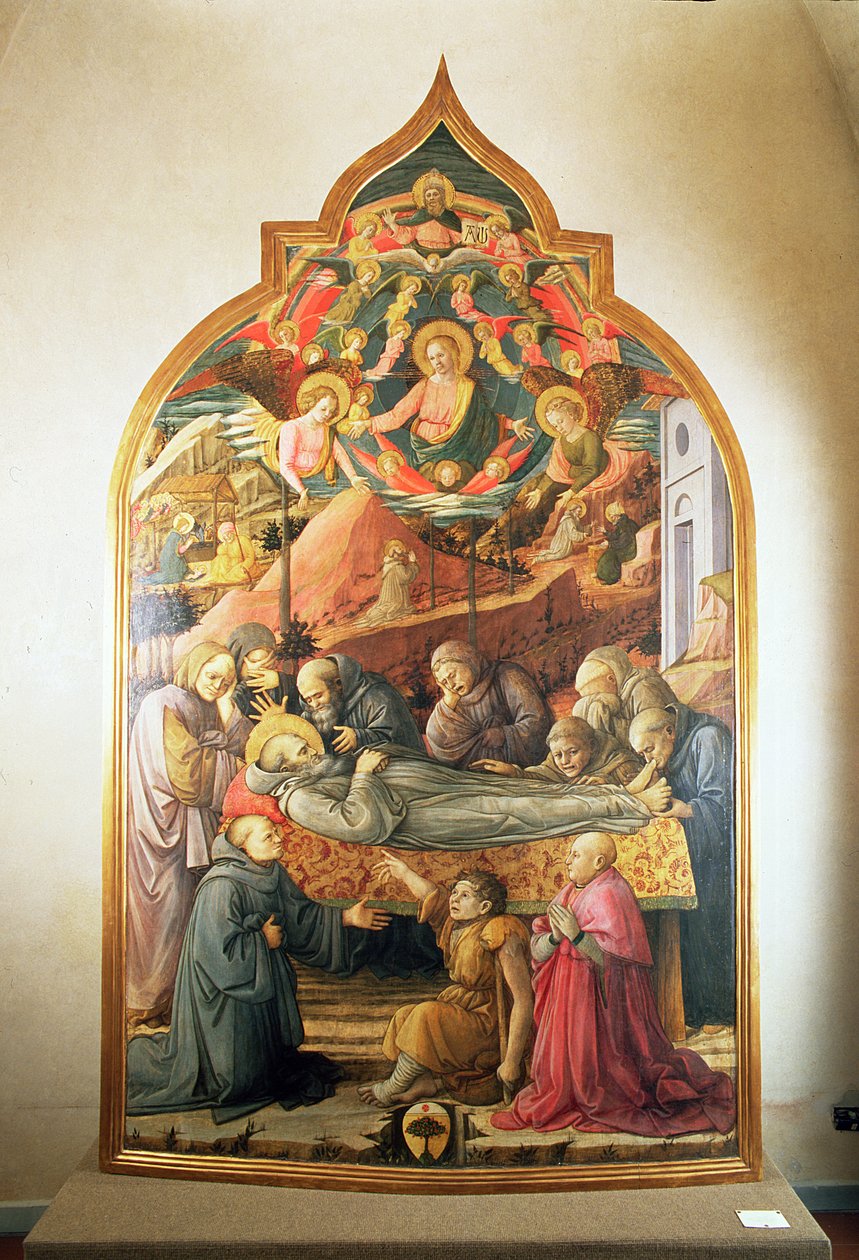 Pohřeb sv. Jeronýma, 1450-60 od Fra Filippo Lippi