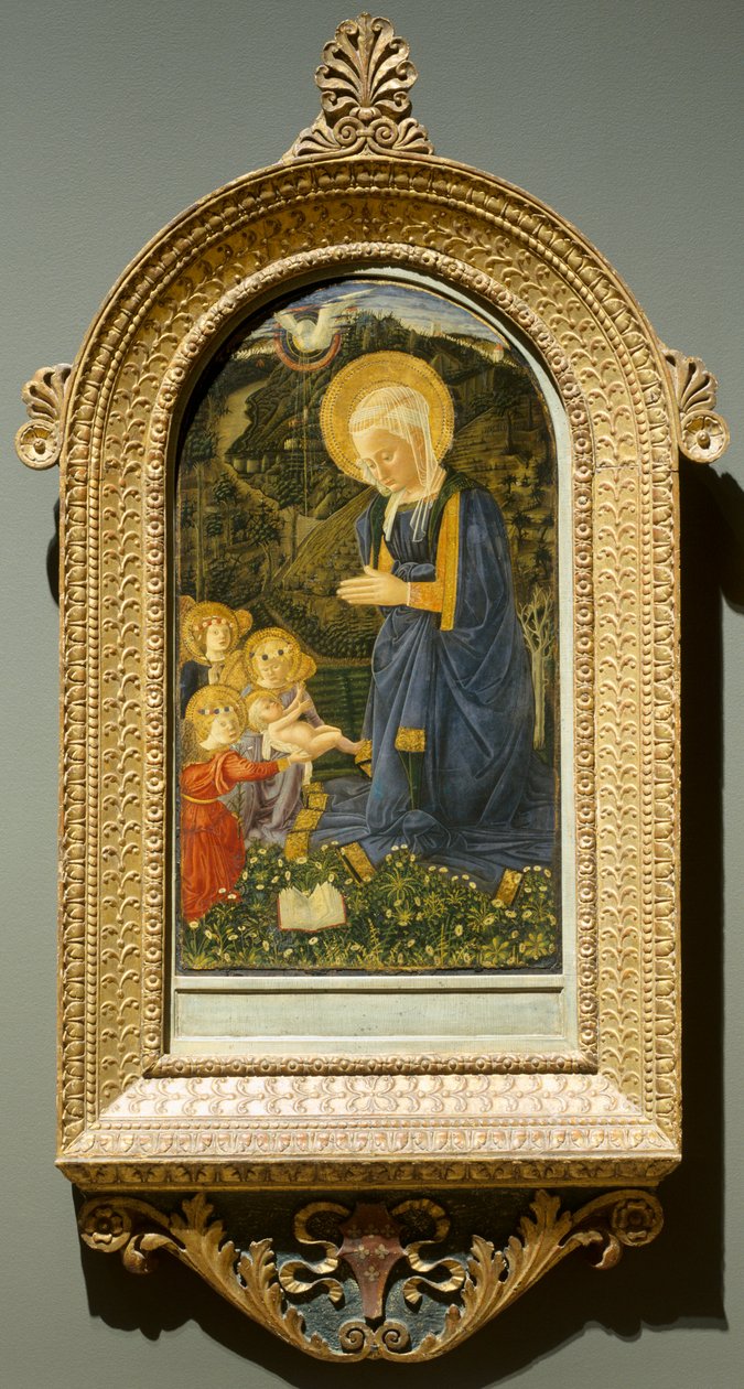 Panna a dítě s anděly, c. 1460. od Fra Filippo Lippi