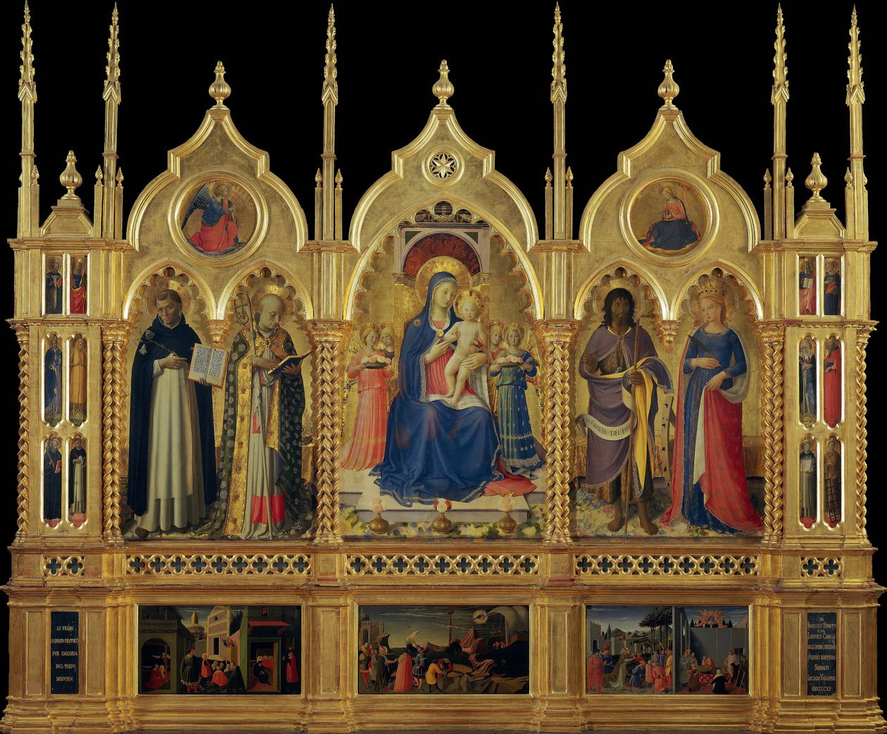 Marie s dítětem a svatými Oltář v Perugii, cca 1437. od Fra Giovanni Angelico da Fiesole