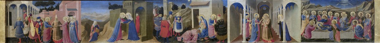 Predella z oltářního obrazu Zvěstování, c. 1433-1434. od Fra Giovanni Angelico da Fiesole