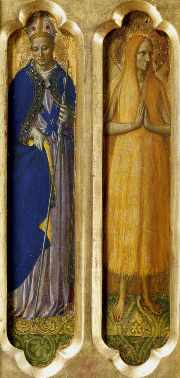 Svatí Ludvík z Toulouse a Marie Egyptská Z perugského oltáře, asi 1437. od Fra Giovanni Angelico da Fiesole