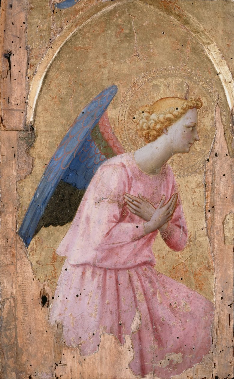 Anděl zvěstování, asi 1435 od Fra Giovanni Angelico da Fiesole
