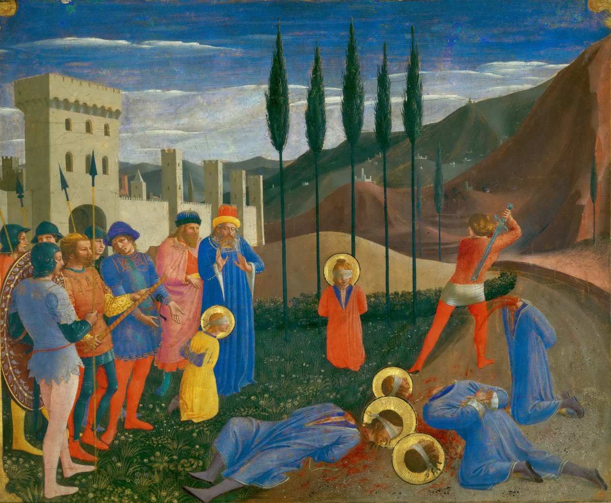 Stětí hlavy svatého Kosmy a svatého Damiána, c. 1440 od Fra Giovanni Angelico da Fiesole