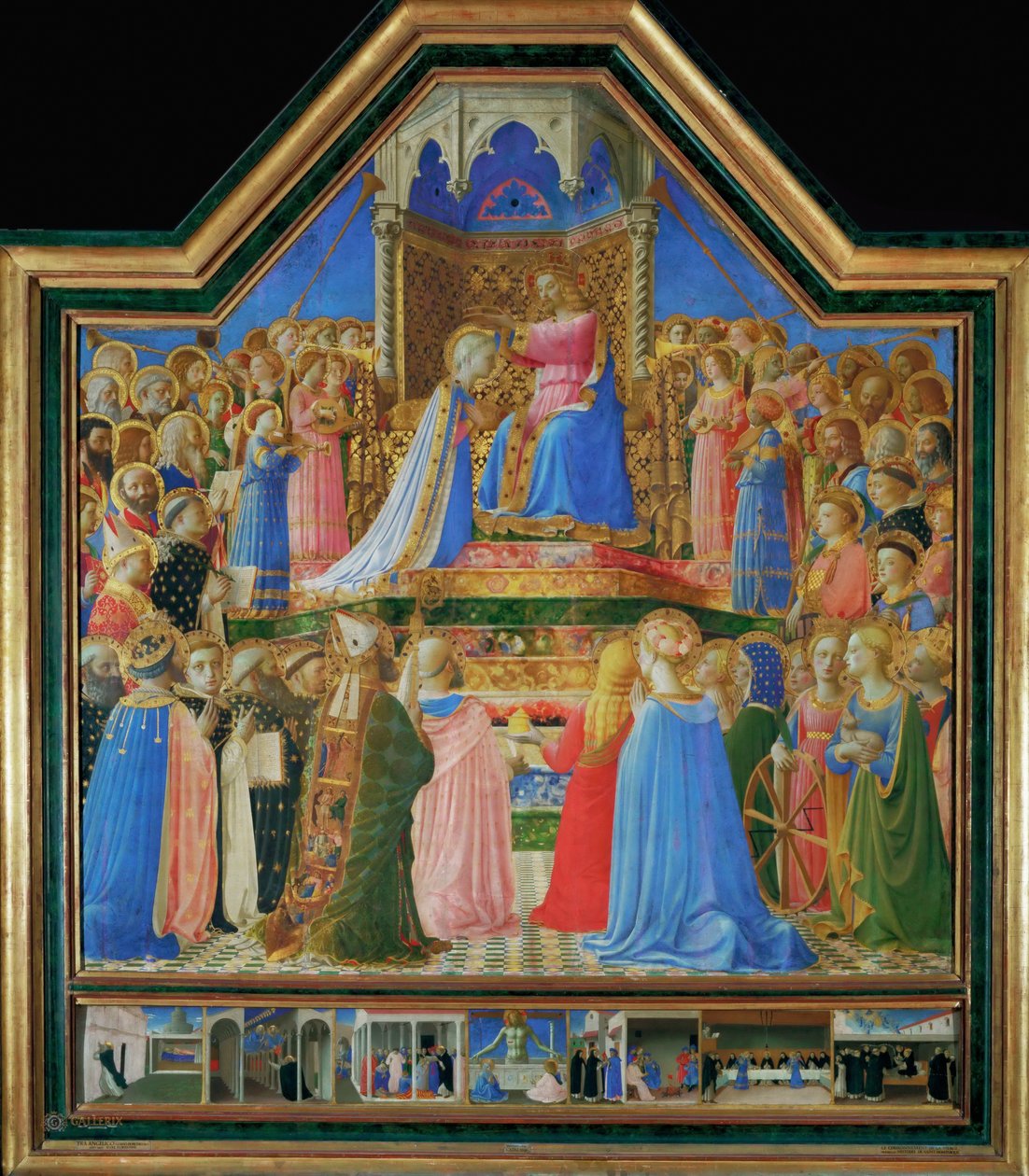 Korunovace Panny Marie, asi 1430 od Fra Giovanni Angelico da Fiesole