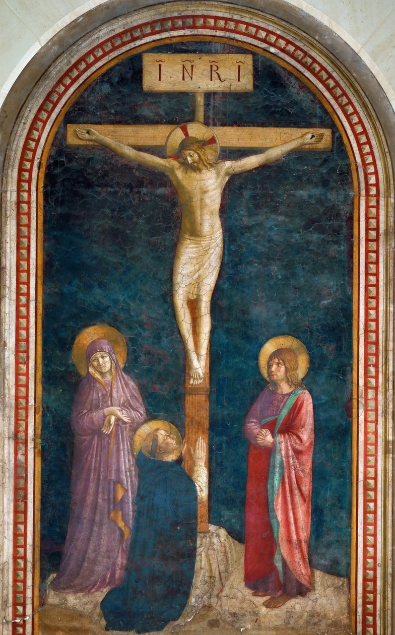 Ukřižování se svatým Dominikem, c. 1440 od Fra Giovanni Angelico da Fiesole