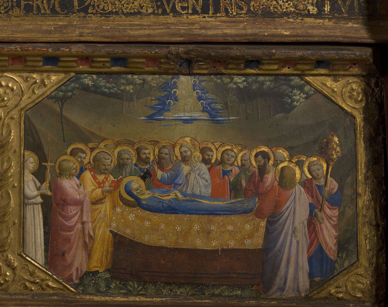 The Death of the Virgin The Annunciation retable s 5 Predella scénami, 1430-1432 od Fra Giovanni Angelico da Fiesole