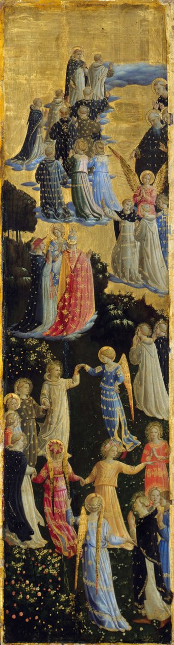 Poslední soud, křídlový oltář, levý panel, počátek 15. století od Fra Giovanni Angelico da Fiesole