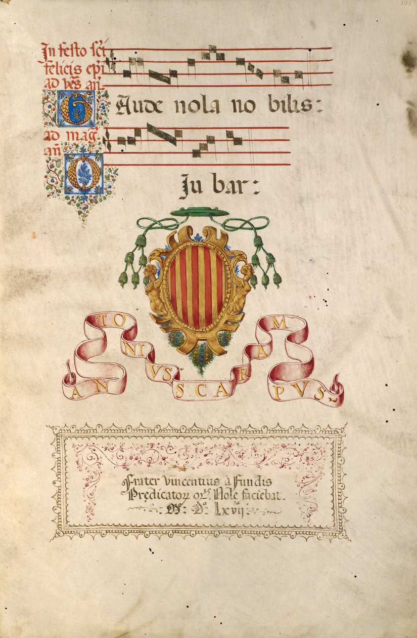 Erb od Fra Vincentius a Fundis