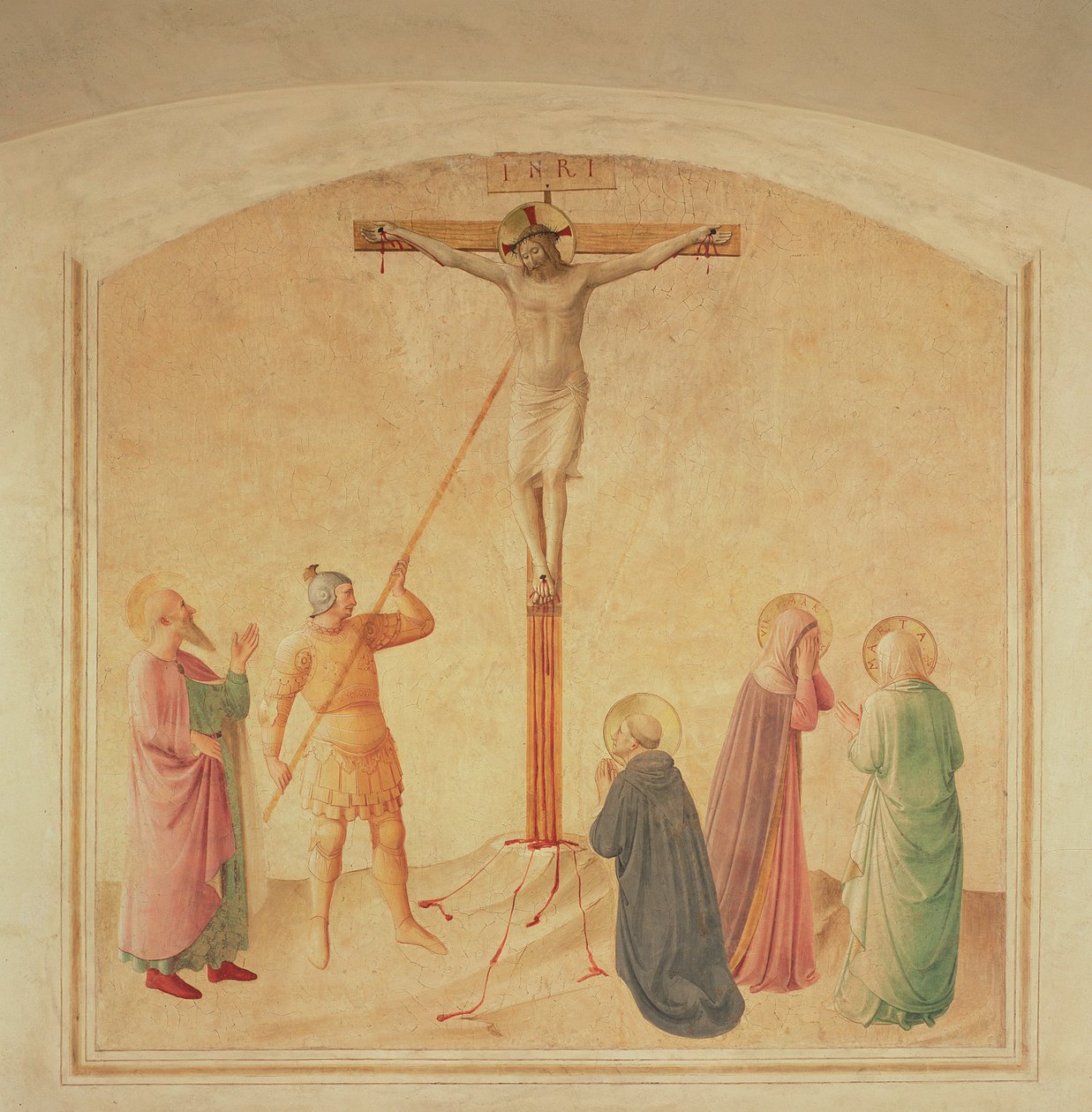 Ukřižování, držitel kopí, c.1438-45 od Fra Angelico