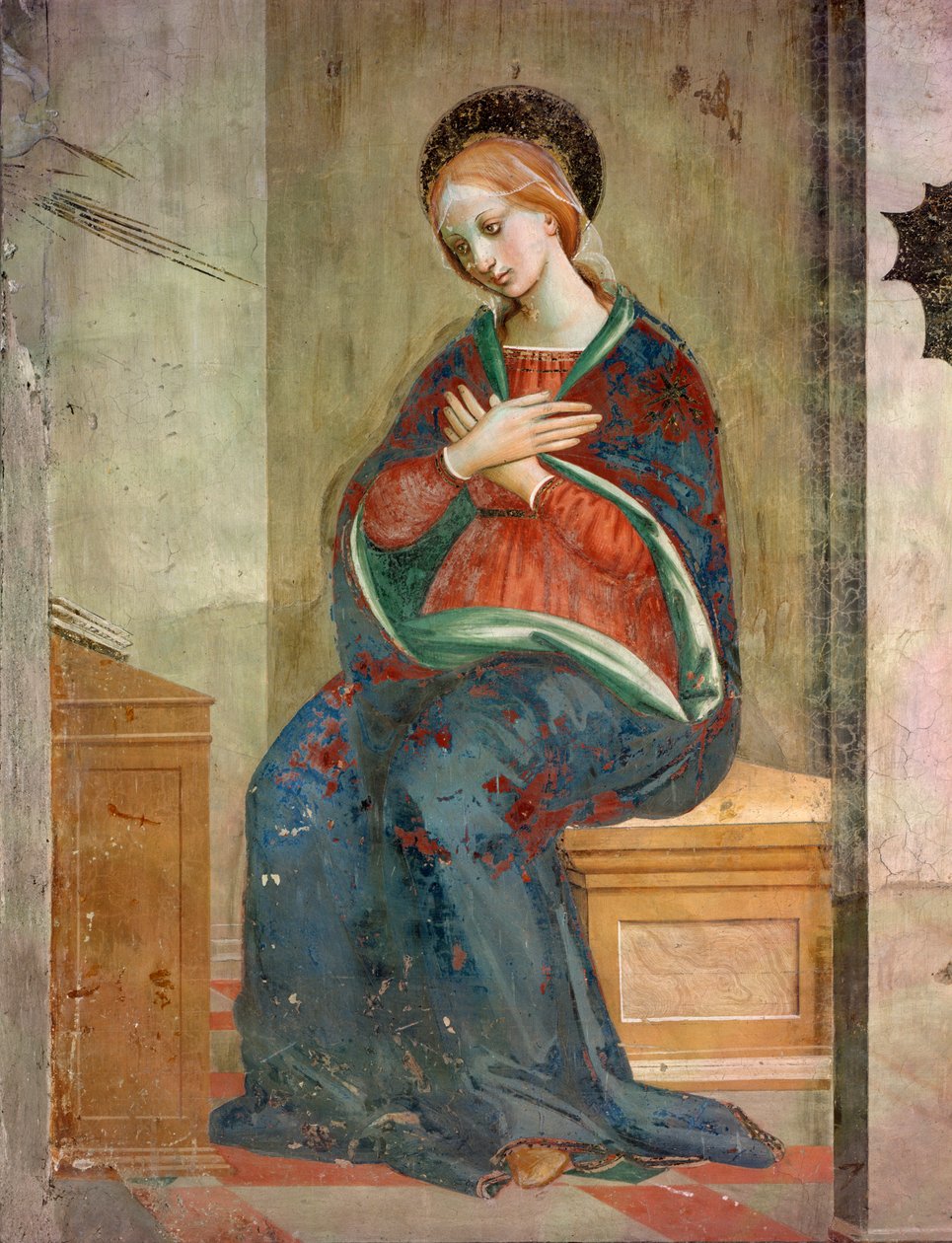 Detail Zvěstování - Malba od Fra da Pistoia Paolino