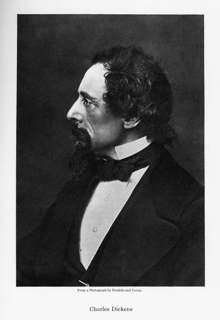 Charles Dickens, anglický romanopisec, c1860. od Fradelle and Young