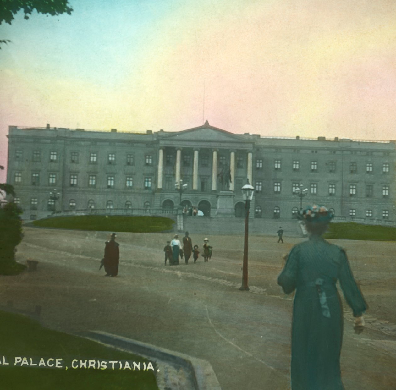 Královský palác, Christiania, Oslo, Norsko, konec 19.-začátek 20. století. od Fradelle and Young
