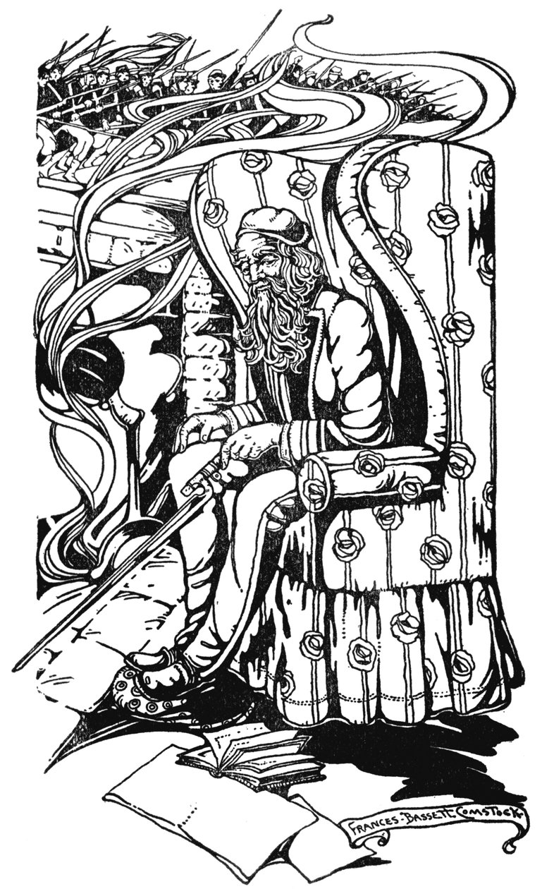 U vánočního ohně, ilustrace z 
