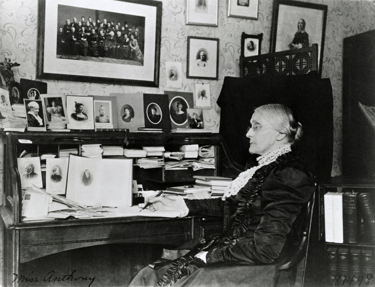Susan Brownell Anthony 1899 (čb fotografie) od Frances Benjamin Johnston