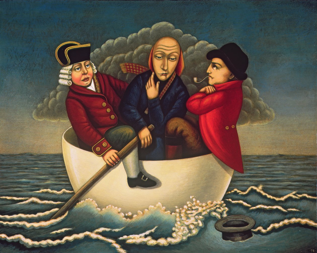 The Three Wise Men of Gotham, 2005 (olej a tempera na panelu) od Frances Broomfield