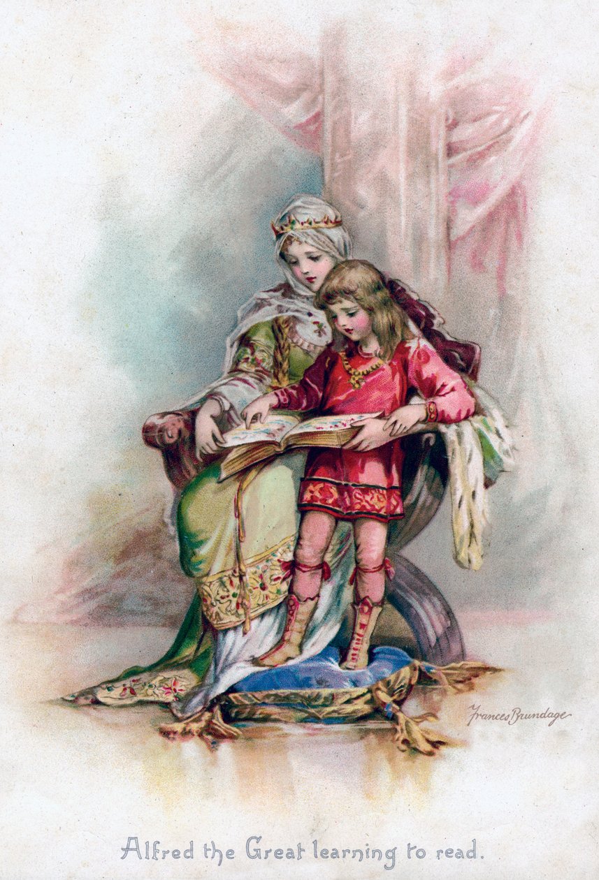 Alfred Veliký se učil číst, 1897. od Frances Brundage