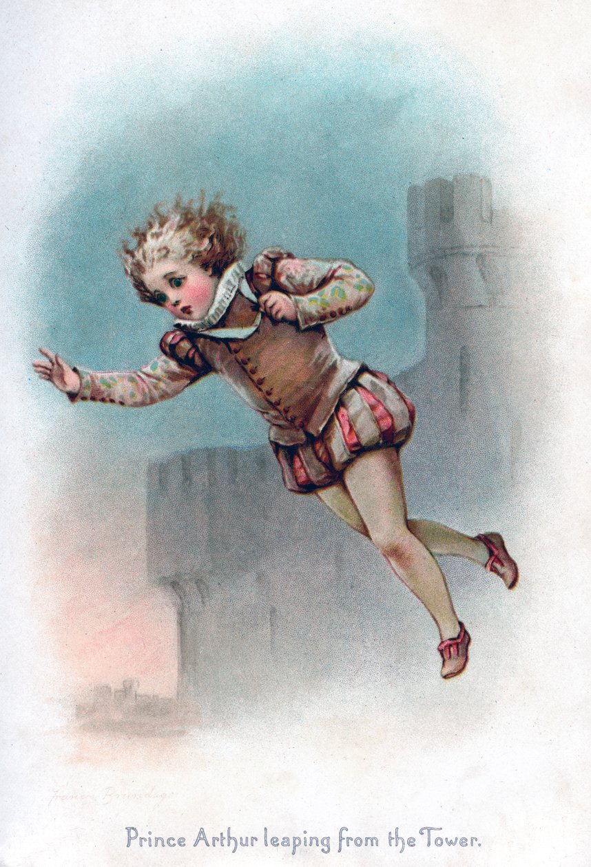 Princ Arthur skočí z věže, 1897. od Frances Brundage