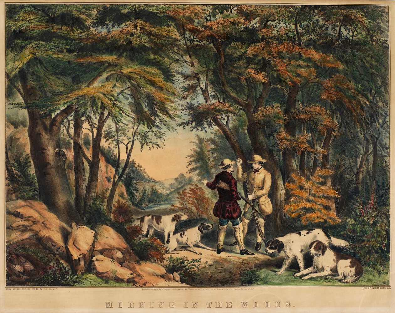 Ráno v lese od Frances Flora Bond Palmer