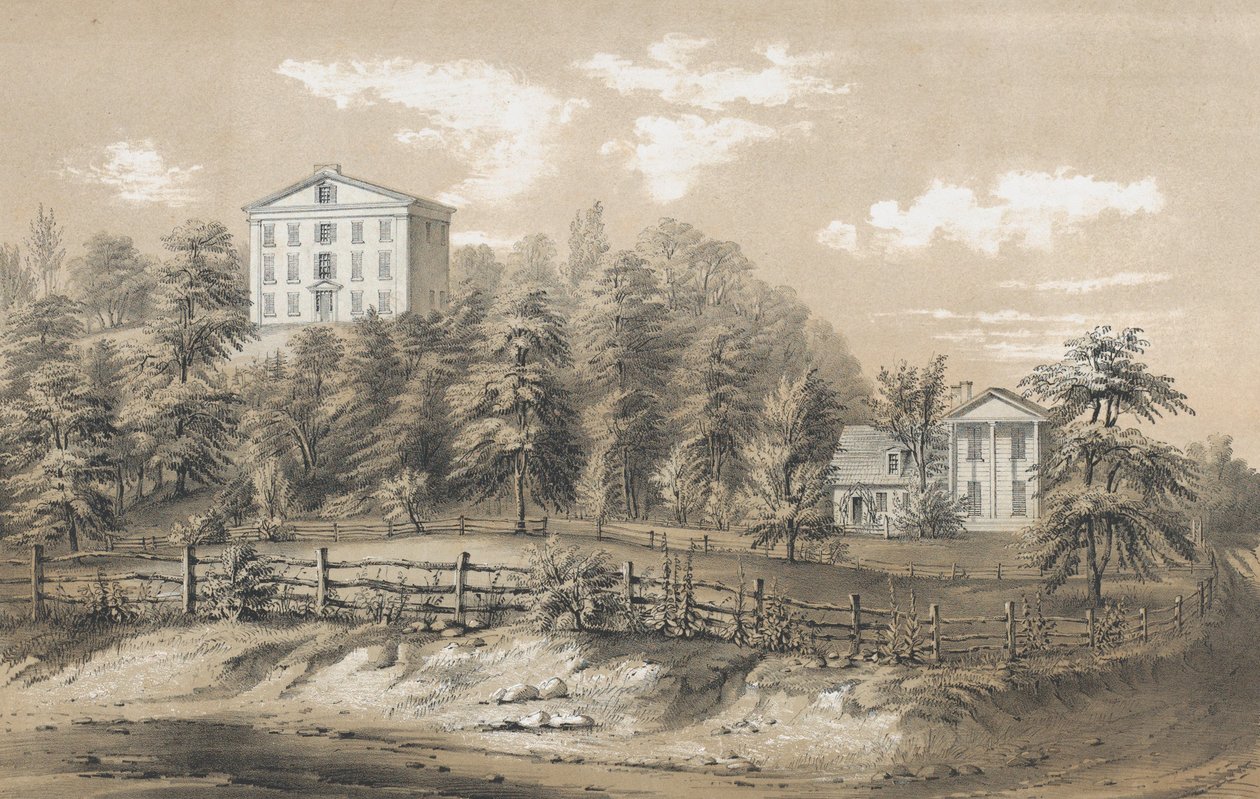 Richmondský seminář, Staten Island, NY, 1847-48. od Frances Flora Bond Palmer